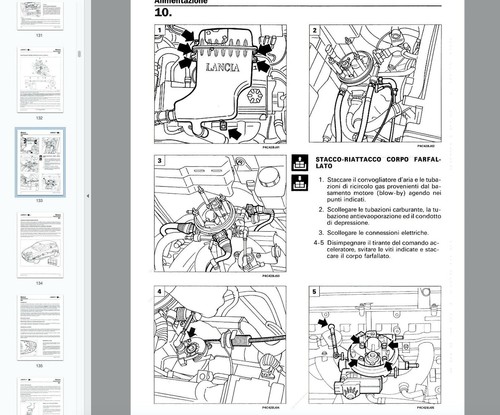 Lancia Y (1997-2003) manuale officina repair manual - Foto 4 di 6