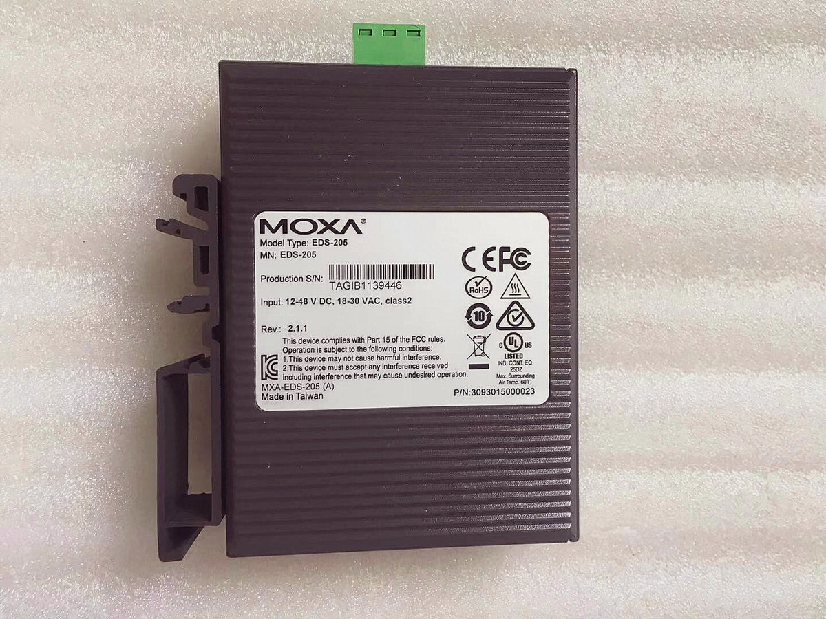 1PC MOXA industrial switch 5 ports EDS-205 | eBay