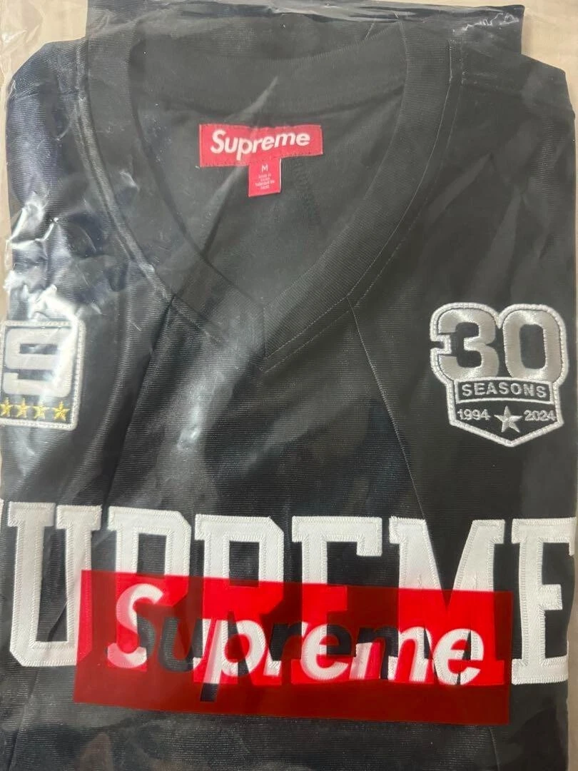 Supreme Star Football Jersey T shirt manches courtes couleur noir taille L hauts homme