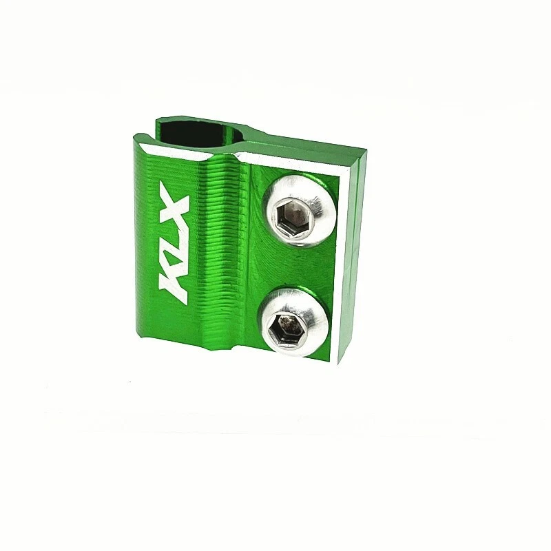 For KAWASAKI KLX140 KLX140L/G Green Front Rear Brake Line Hose Clamp Holder  - Image 2 of 4