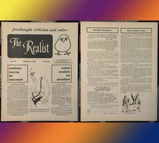 The REALIST #53 September 1964 COUNTERCULTURE Sixties Dick Gregory CIVIL RIGHTS!