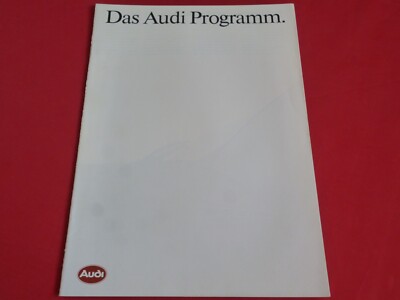 1985 Audi 80 B2 90 B2 Coupe 100 C3 100 Avant C3 200 C3 Ur Quattro Brochure