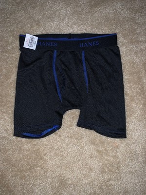 hanes black boxers