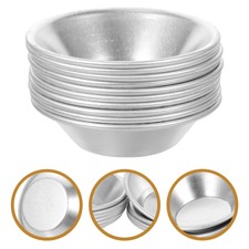 20 Pezzi Stampi per Uova Stampo Antiaderente Padelle per Dessert Padelle per Torte Alluminio Stampo Strumenti Stampo