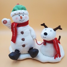 Hallmark Jingle Pals Snowman Dog Animated Musical Singing Plush