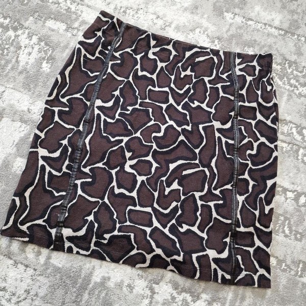 Women Skirt Black Cotton 42 / XL / 50