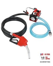 Diesel Fuel Transfer Pump Kit - 12V 10 GPM DC - Automatic Shut-Off - 12V 10GPM