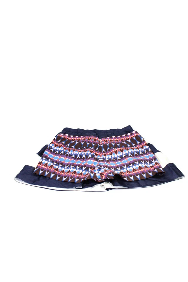 Vestido corto estampado abstracto frontal plano cierre cremallera J Crew para mujer talla 6 lote 2 Foto 4 de 4