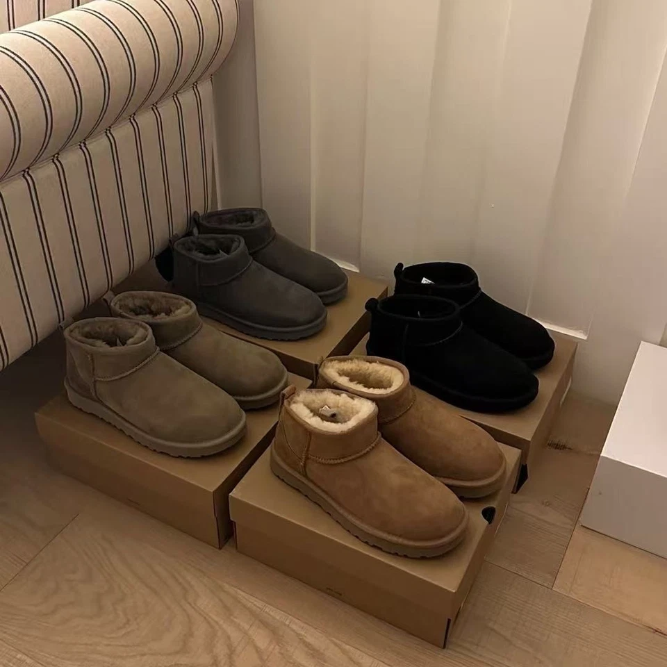 UGG Men's & Women's Unisex Classic Ultra Mini Boot Sheepskin (US4-US12)EU35-44 - Image 2 of 4