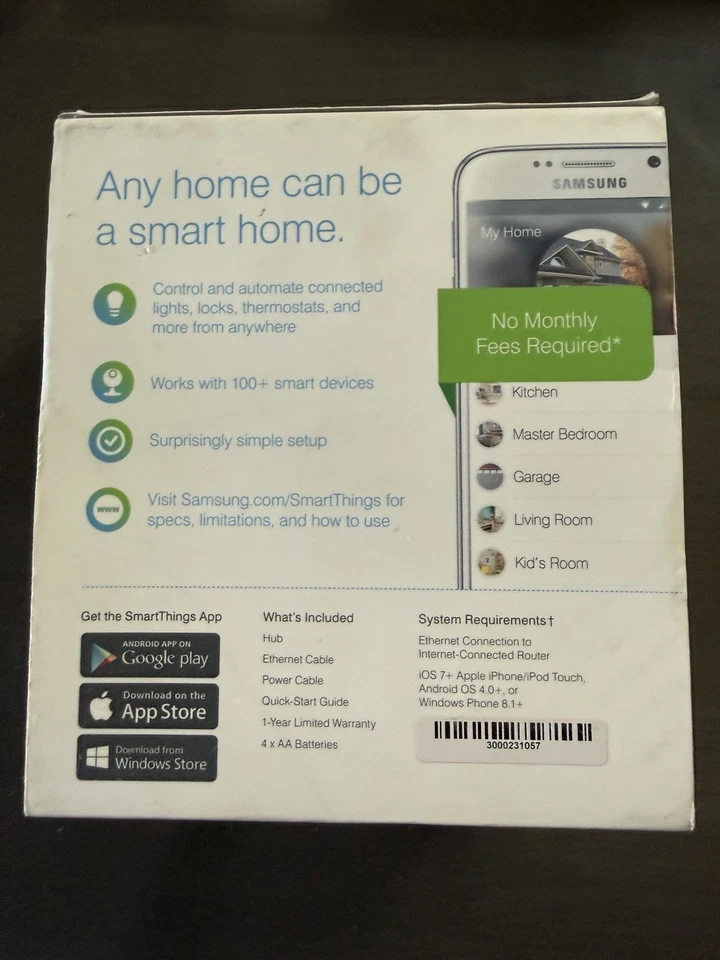 Samsung SmartThings Hub F-HUB-US-2 White - Model: STH-ETH-001 - W/Code  - Image 2 of 4