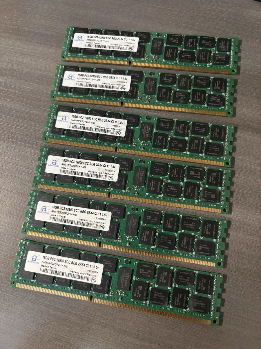 Samsung PC3-12800 (DDR3-1600) Server RAM 6 Modules for sale | eBay