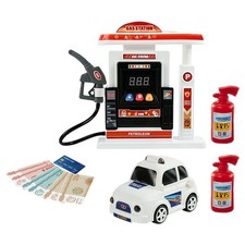 Miniature Gas Station Decoration Children's Car Simulation for Kids