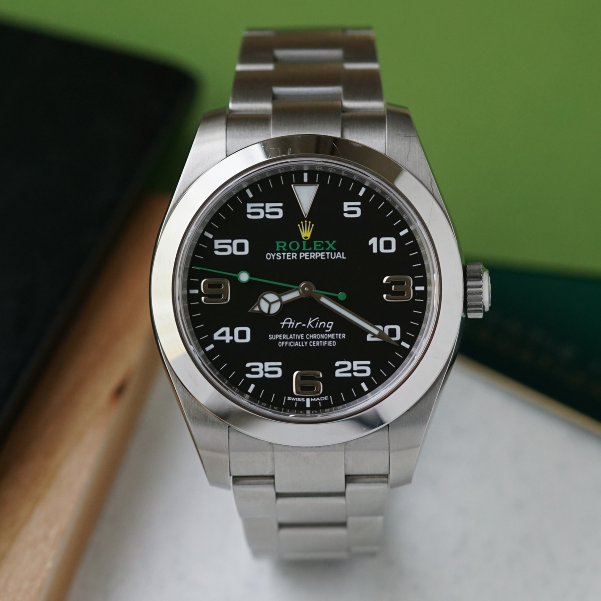 Rolex Air King 40mm 116900 Steel w/ Card Automatic dates 2021