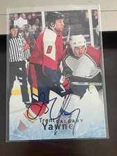 1995-96 Upper Deck Be A Player AUTO #S146 Trent Yawney