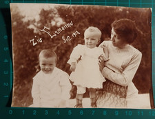 FOTO MANTOVA DONNA E FIGLI - FAMIGLIA NOBILE FINZI 1912 ( F. 06 )