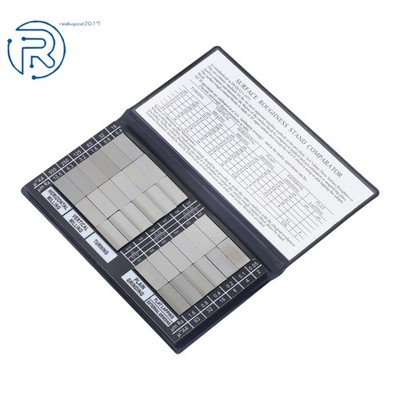 30Pack Specimen Surface Roughness Comparator Composite Pocket Set Gauge 3 Flat