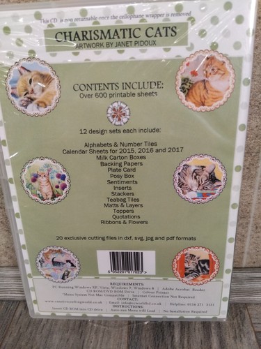 Charismatic Cats CD -ROM Brand New Sealed By Janet Pidoux - Picture 4 of 5