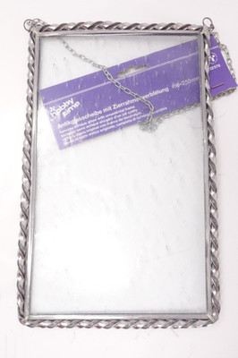 Hobby Time - Antikglasscheibe mit Zierrahmenverbleiung 150 x 250 mm