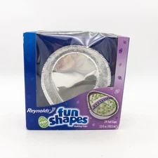 NEW Reynolds Fun Shapes 24 Oval Egg Foil Baking Cups Easter Cake Jell-O Jigglers