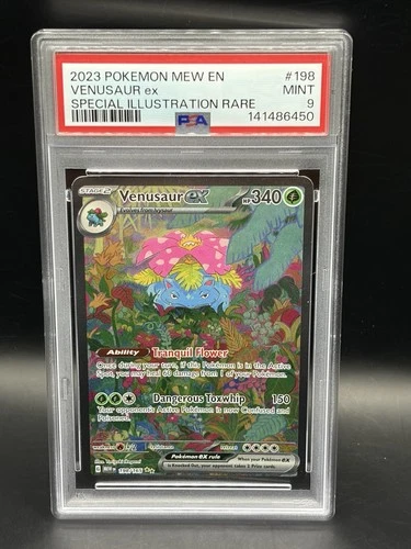 POKEMON ENGLISH 151 SPECIAL ILLUSTRATION RARE #198 VENUSAUR EX PSA 9 SIR