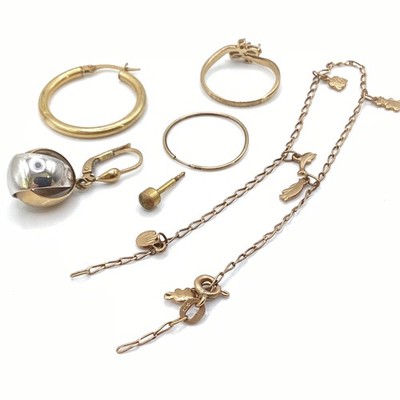 Jewelry Scrap Gold 9ct Yellow Gold Scrap Assorted Bundle (J) S#568