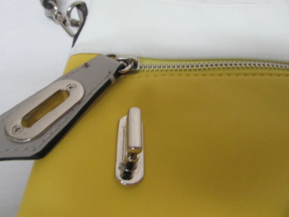 Съемный ремень через плечо REED Krakoff желтый белый 8 X 11 / клатч желтовато-коричневый 27 дюймов - Изображение 2 из 4