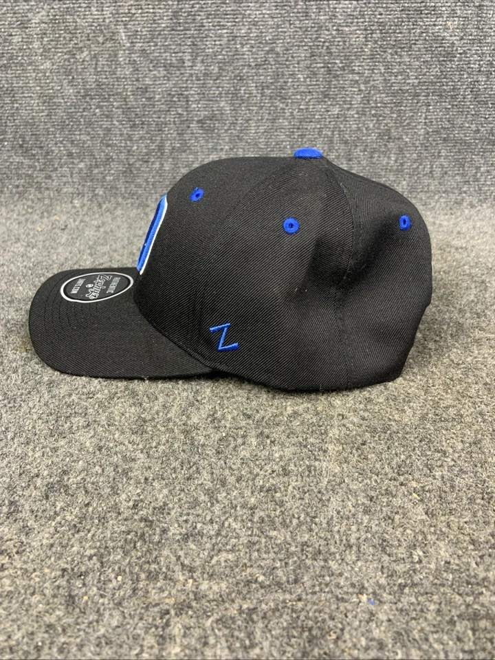 Duke University Blue Devils Zephyr Snap Back Black Blue Hat Cap NEW - Image 3 of 4