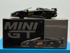 Mini GT Lamborghini Aventador SVJ 63 Roadster Nero Aldebaran 803