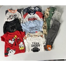 Lot of 12 Baby Boys 3-6M Assorted Brands Bodysuits, Footies, Pjs, Pants