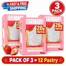 Legendary Foods Protein, Pastry - Strawberry 12 Pack 3box - Protein Snack
