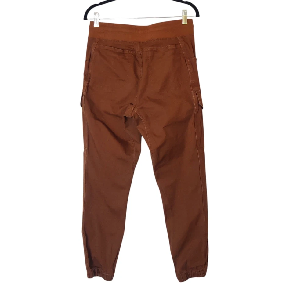 Calça jogger Duluth Trading Co mangueira de incêndio lona flexível deslocamento laranja ferrugem 6 - Imagem 2 de 4