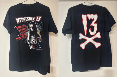 VTG Rare Wednesday 13 Shocking Terrors Beyond Your Imagination S-5XL Horror Punk