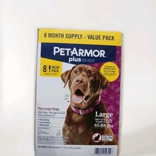 PetArmor Plus Flea and Tick Prevention for Dogs Large Dog: 45 to 88 lbs. 8 doses