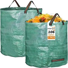 Leaf Collector Bags 2Pack 106 Gallon Reusable Yard Waste Containers