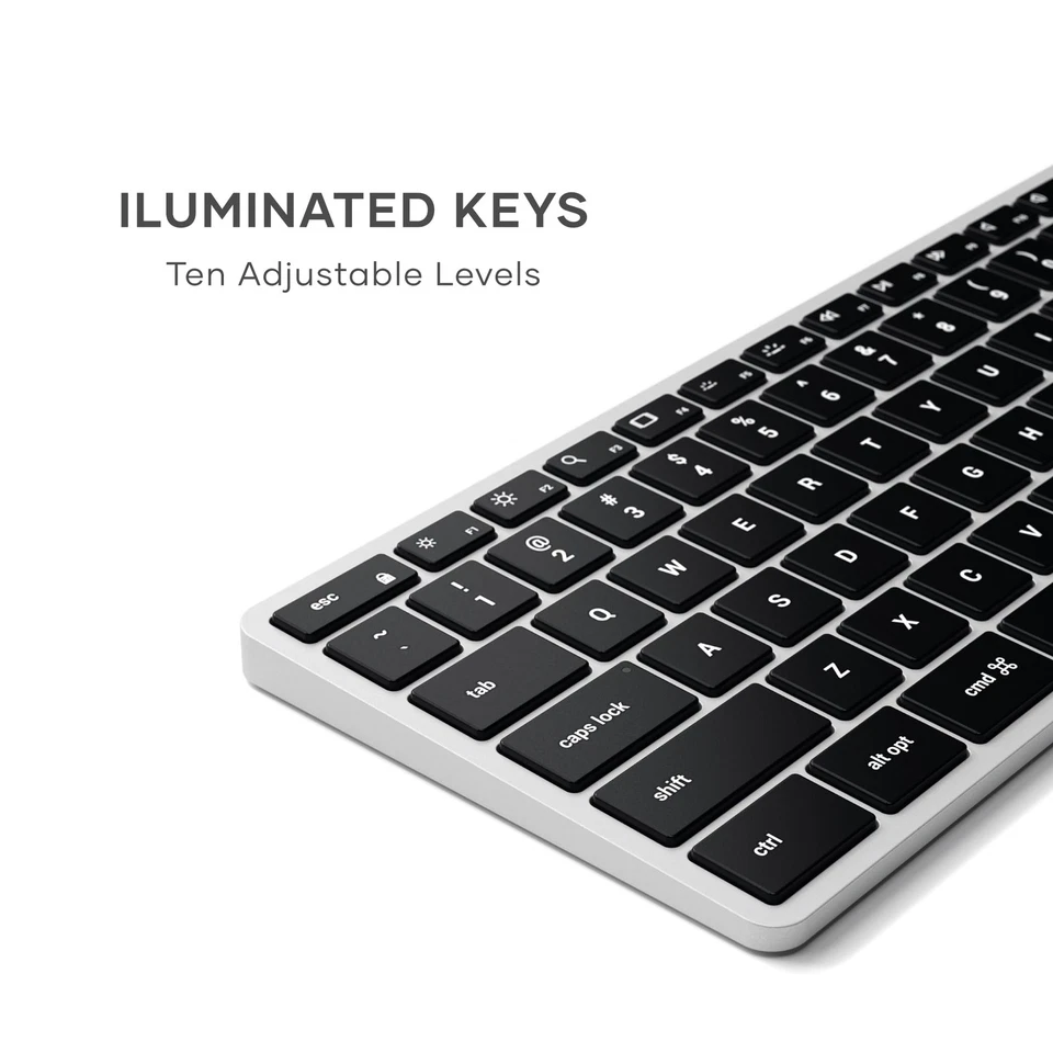 Slim X3 Bluetooth Backlit Keyboard for Mac, Illuminated Keys & Multi-Device S... - Image 4 of 4
