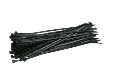 Kabelbinder 3,6x180mm 100 Stück schwarz Werkzeug Elektrobedarf FixTech 60122