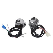 Universal Motorcycle Handlebar Switch Control Button Headlight Horn 25mm Chrome