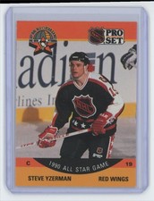 1990-91 Pro Set NHL Steve Yzerman . Detroit Red Wings #347