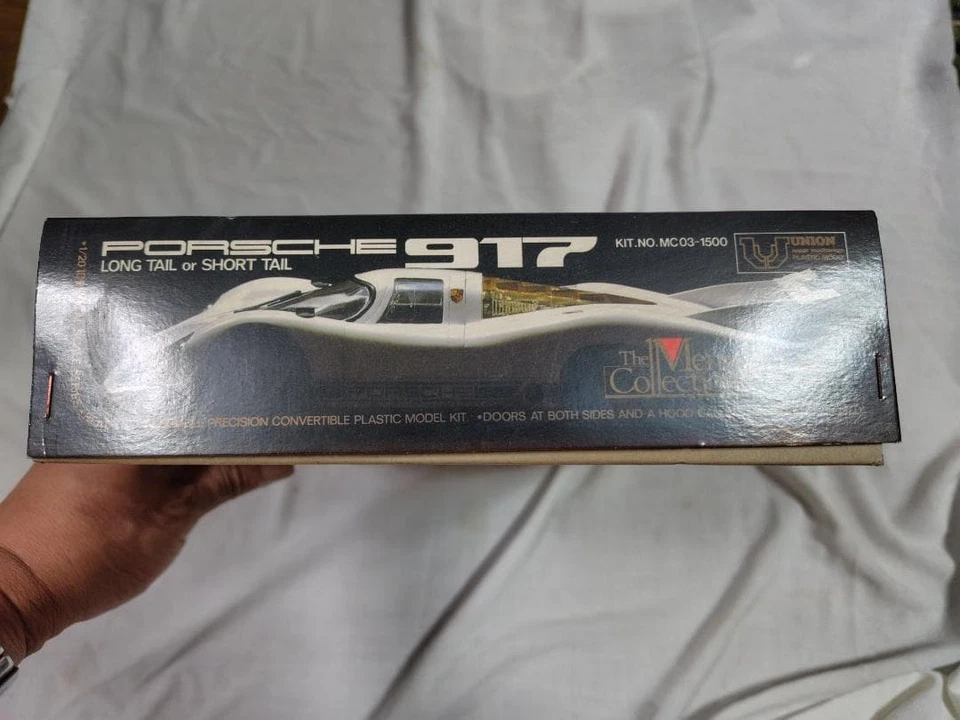 Modellino auto da corsa vintage Union 1/20 Porsche 917 kit in plastica non... - Immagine 4 di 4
