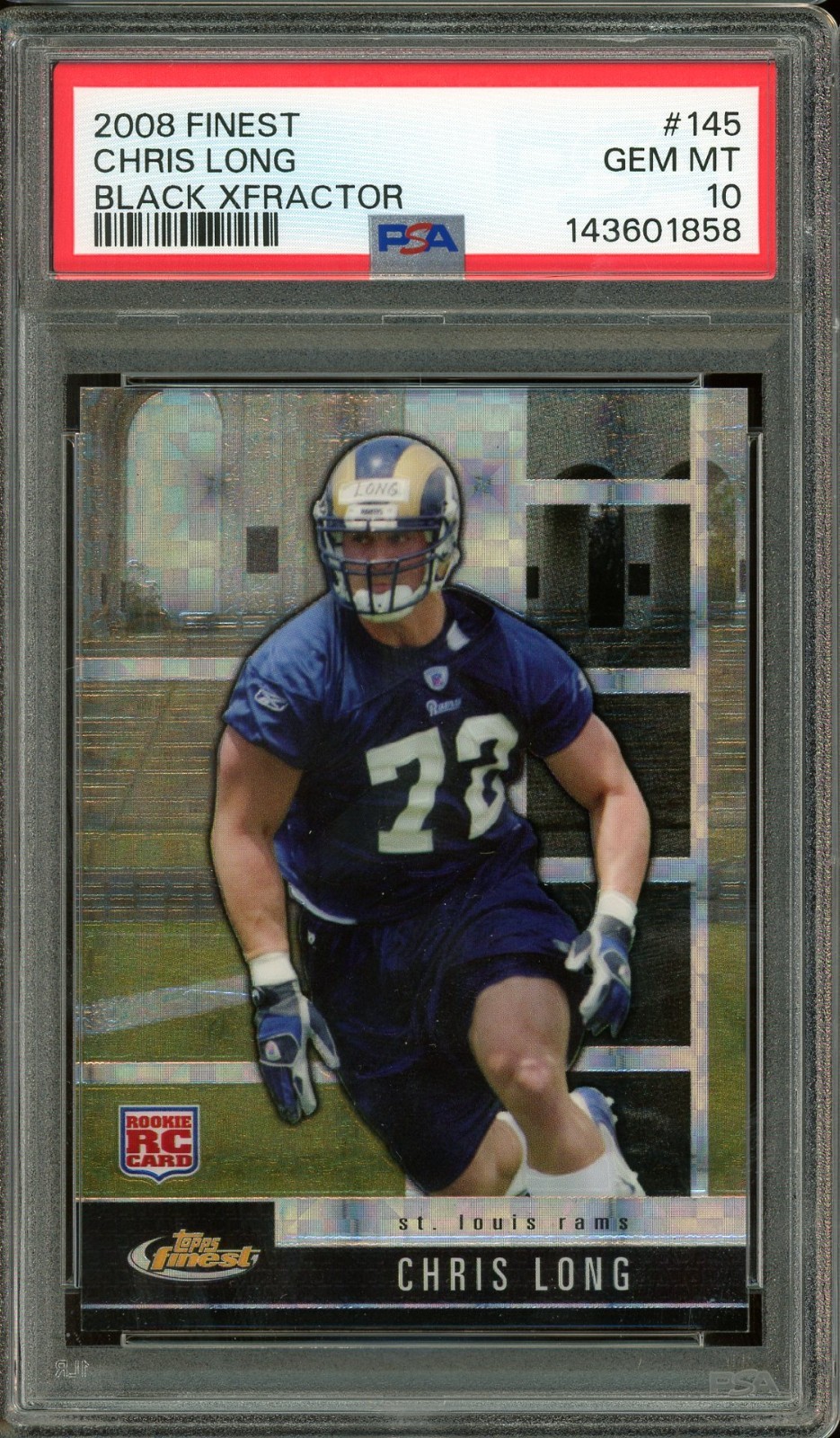 Chris Long Finest #145 Black Xfractor