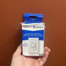 Intermatic SW30MWK 125V White Single Pole Spring Wound In-Wall Timer Switch