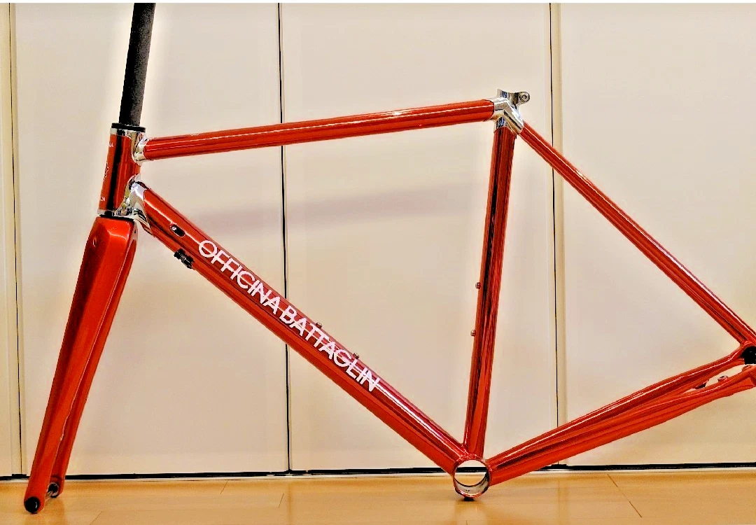 Cadre Vélo De Course Vintage Somec - Taille 55x55, Acier, Rouge - Occasion