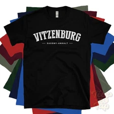 VITZENBURG SAXONY-ANHALT T-SHIRT Nebra Deutschland retro varsity hometown gift