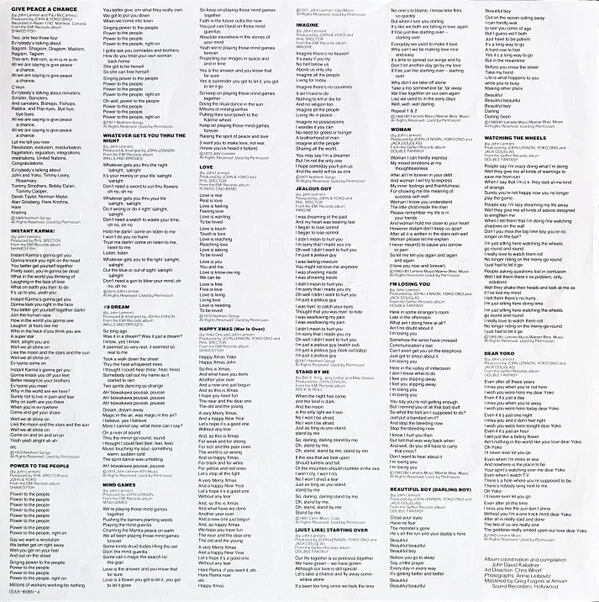 John Lennon The John Lennon Collection Odeon EAS-91055 Japan NEUWERTIG - Bild 4 von 4