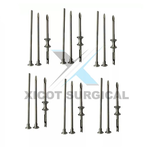 Kit Trocar HRT 3.5mm E 4.5mm Per Inserimento Pellet Ormonali - Strumenti Chirurgici 2 Set