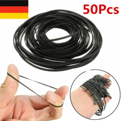 MARKENLOS 50x Tonband Riemen Antriebsriemen 30-150mm Belt Rubber Tape Recorder Cassette DE
