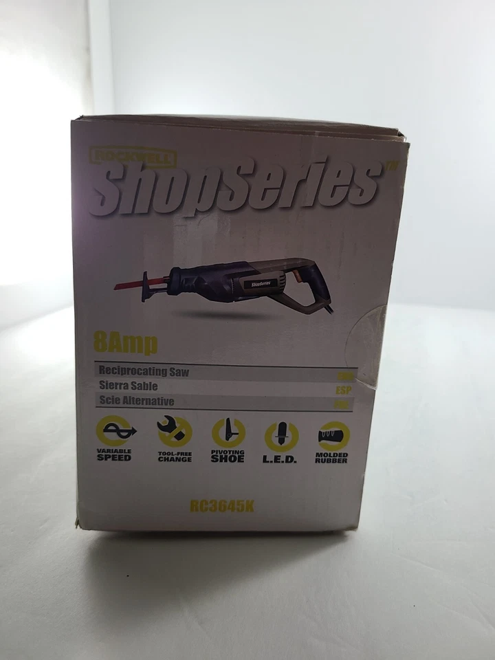ROCKWELL RC3645K ELECTRIC 8 AMP RECIPROCATING SAW KIT ~ NEW!! - Image 4 of 4