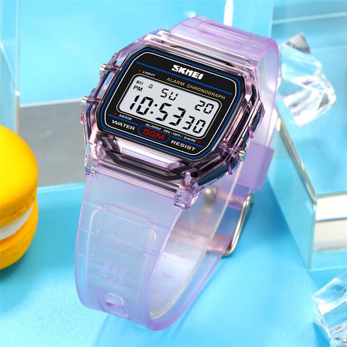 Clear Case Sport Electronic Watch, Multifunction Student Design New Style - Picture 8 of 31