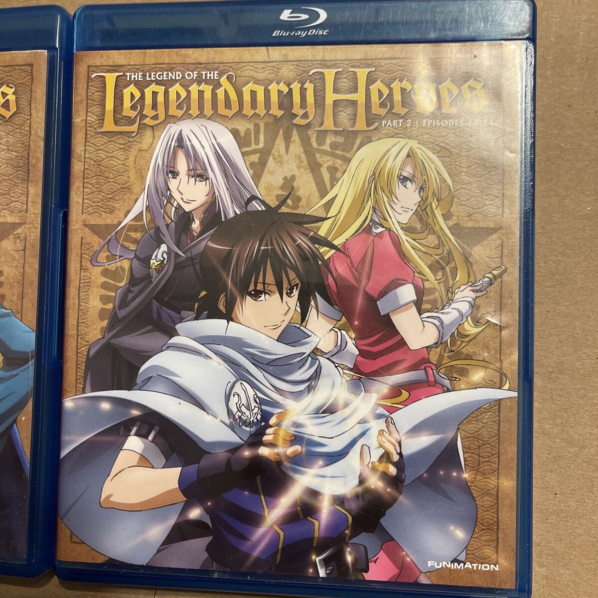 The Legend of the Legendary Heroes Season 1 Pt. 1 & 2 blu-ray/& Tarot Card  Anime