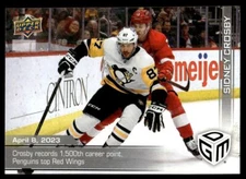 Sidney Crosby 1500th Career Point #78 /599 2022-23 Card Pittsburgh Penguins
